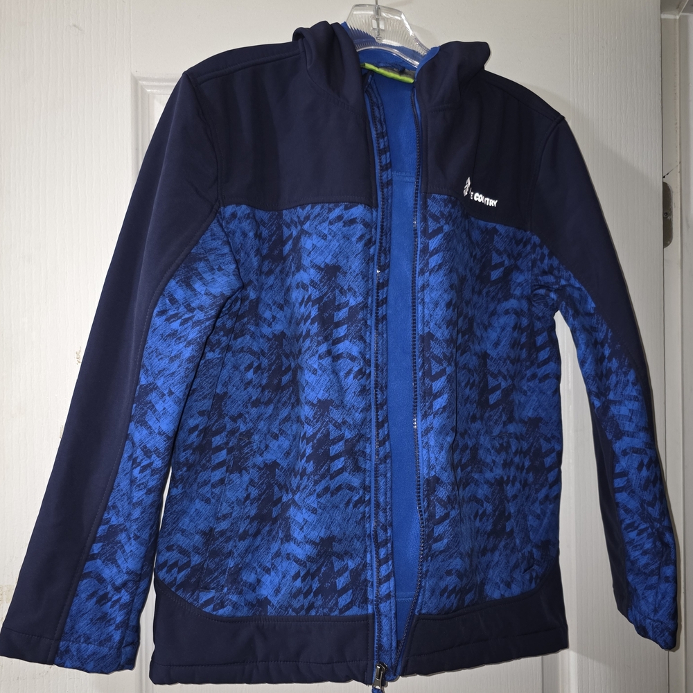 Free Country Kids' Patterned Blue Jean Jacket
